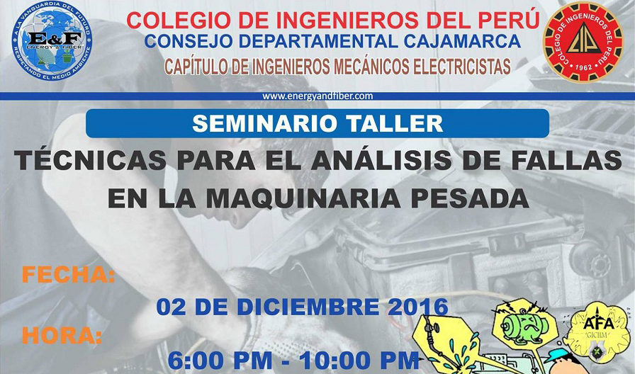 Seminario Taller: Técnicas para el análisis de fallas en la maquinaria pesada