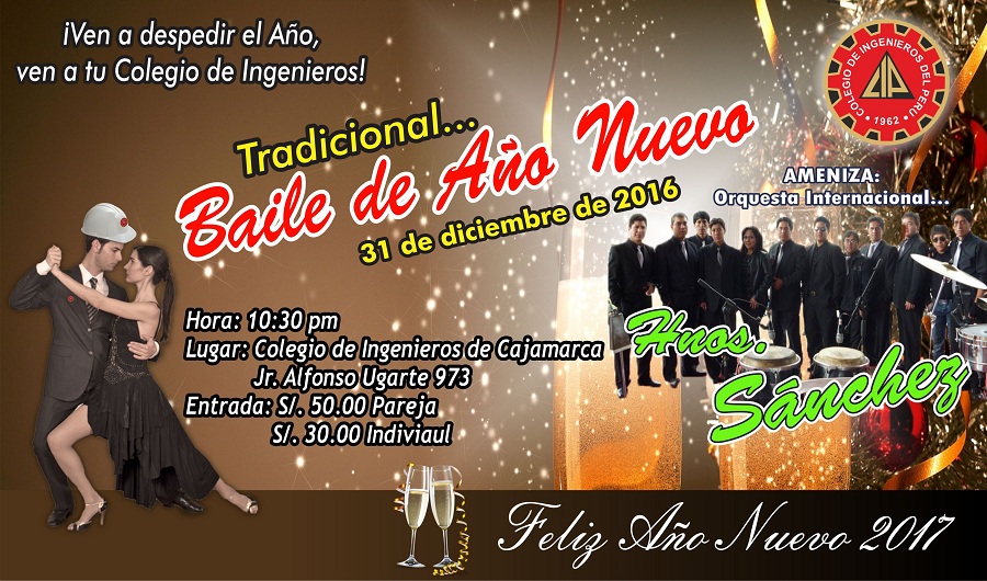 Tradicional baile de año nuevo en el CIP CAJAMARCA