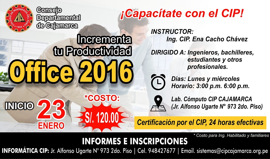 Office 2016: Incrementa tu productividad