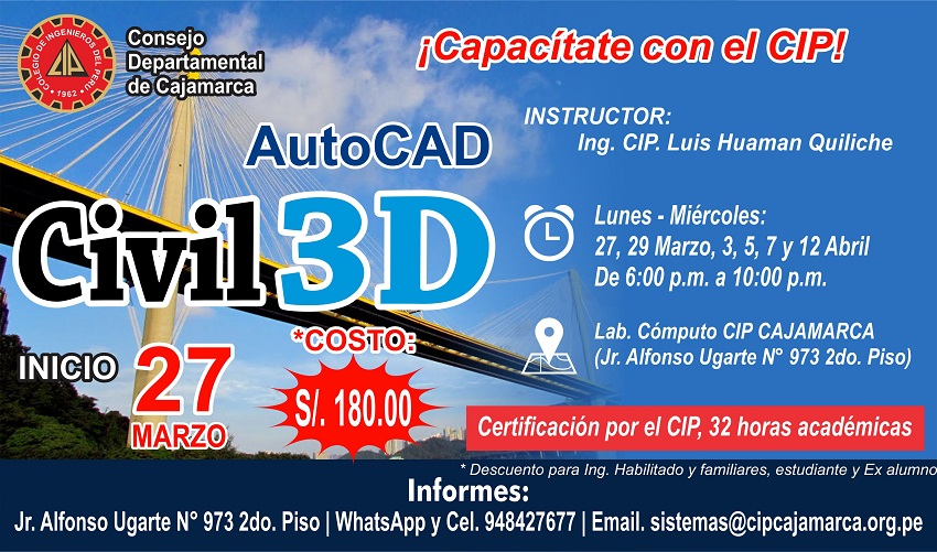 AUTOCAD CIVIL 3D (Nivel Intermedio)