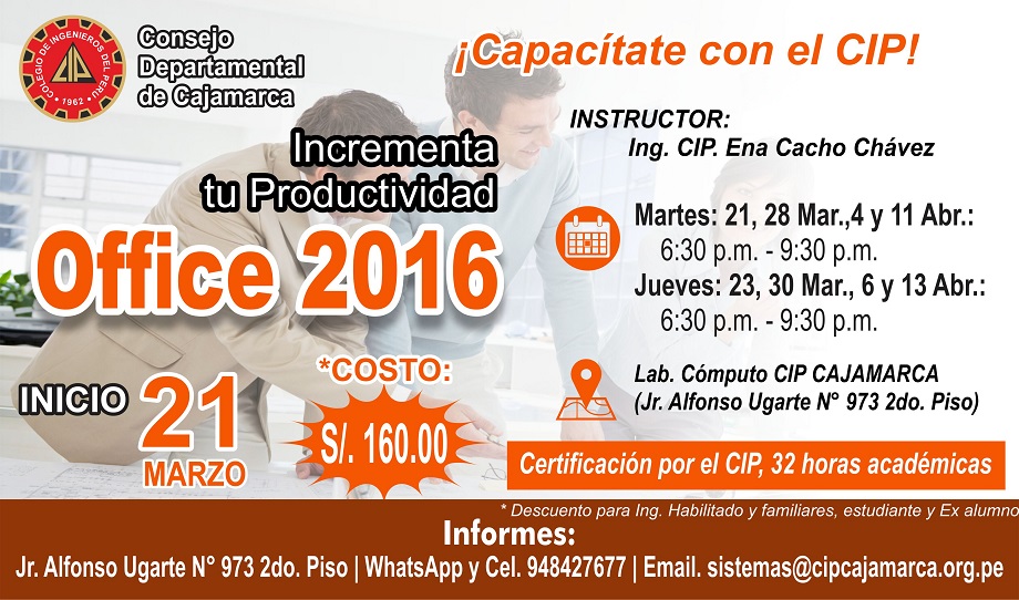 Se más productivo con Office 2016