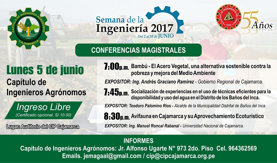 Conferencias Capítulo Ingenieros Agrónomos