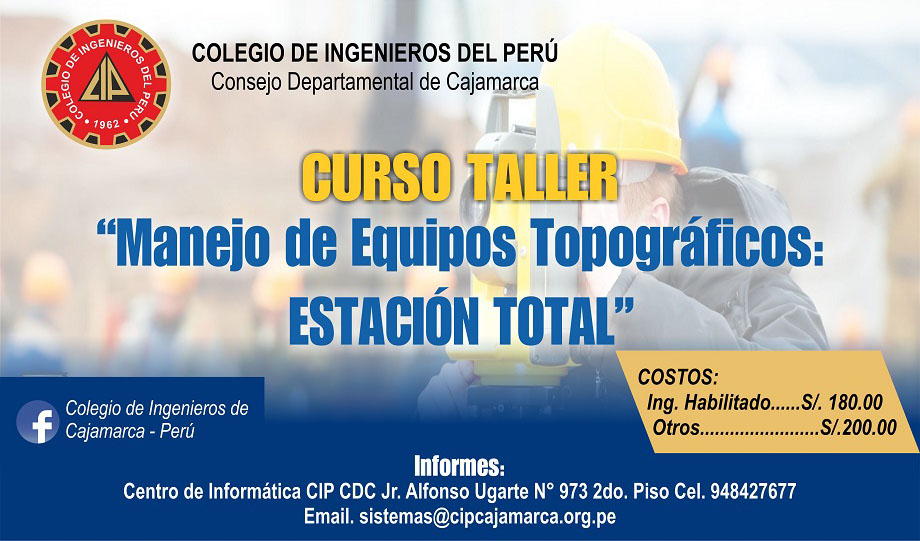 Curso Taller: “Manejo de Equipos Topográficos: Estación total”