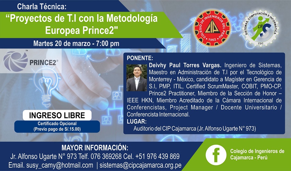 Proyectos de T.I. con la metodología Europea Prince2