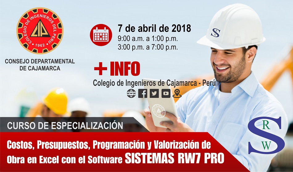 Costos, Presupuestos, Programación y Valorización de obra en Excel con el Software Sistemas Rw7