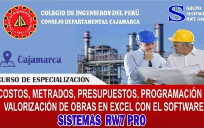 Costos, metrados, presupuesto y programación con Sistemas RW7 Pro