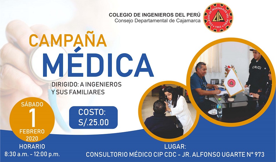 Campaña Médica: Para colegiados y sus familiares