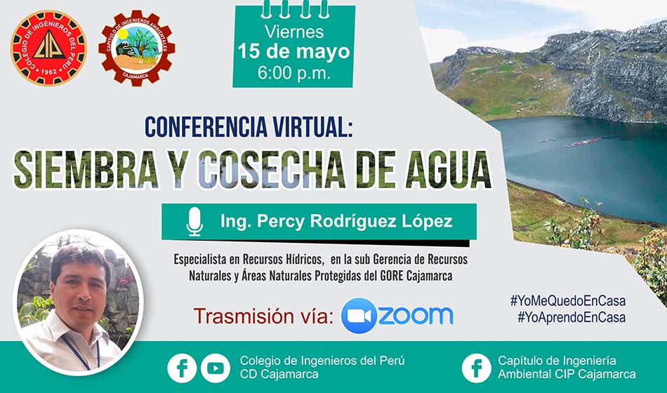 Conferencia Virtual: Siembra y Cosecha de Agua – Cap. Ambientales