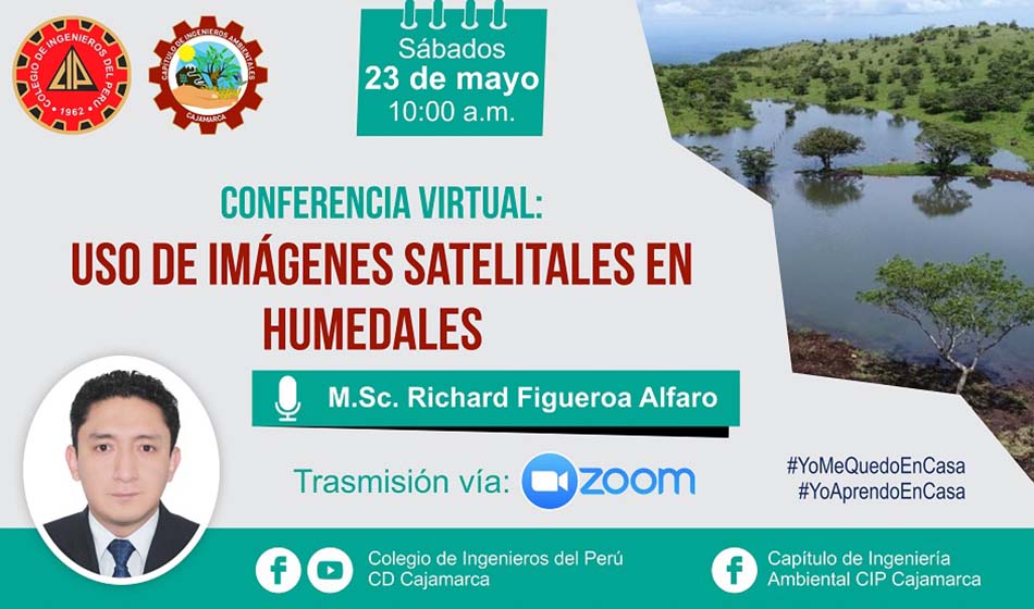 Conferencia Virtual: Uso de imágenes satelitales en humedales – Cap. Ambientales