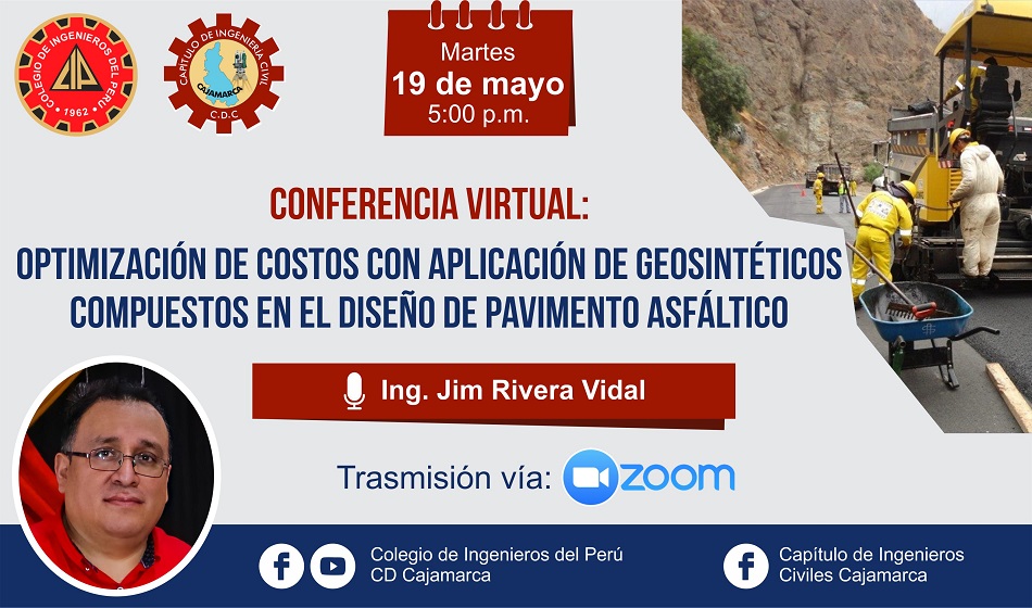 Conferencia virtual: “Optimización de costos con aplicación de Geosintéticos…