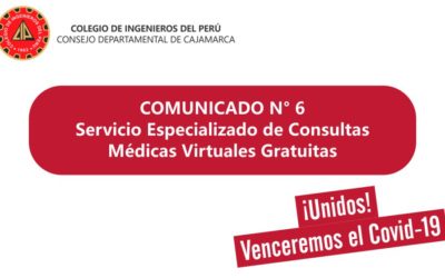 Comunicados N° 6 – Servicio de Consultas Médicas Virtuales Gratuitas