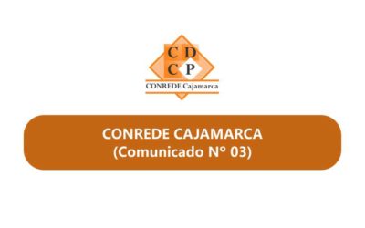 Comunicado Nº 03 – CONREDE Cajamarca