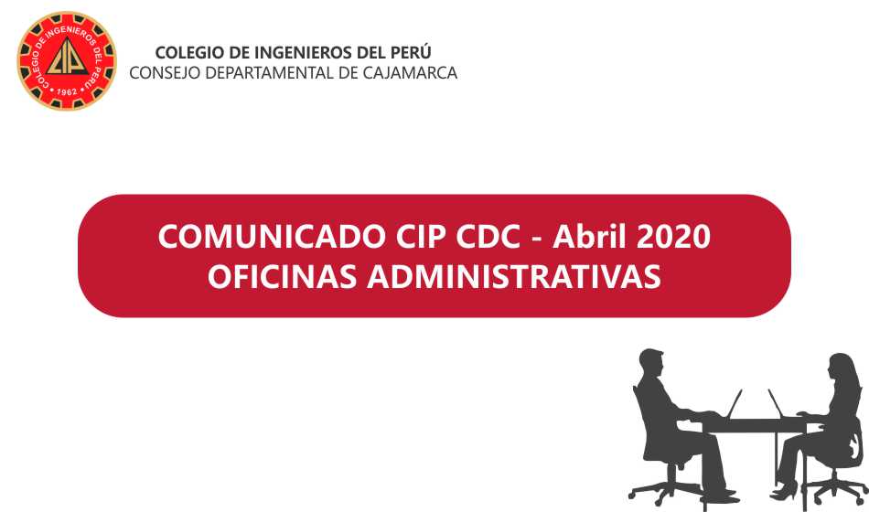 Comunicado CIP CDC – Oficinas Administrativas