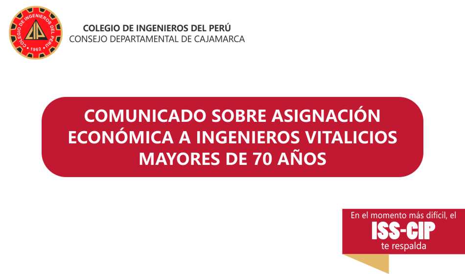 Comunicado ISS CIP – Ingenieros mayores 70 años