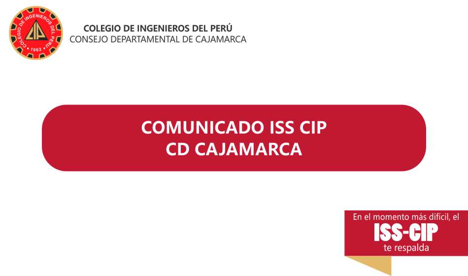 Comunicados ISS CIP – Ingenieros diagnosticados con Covid-19