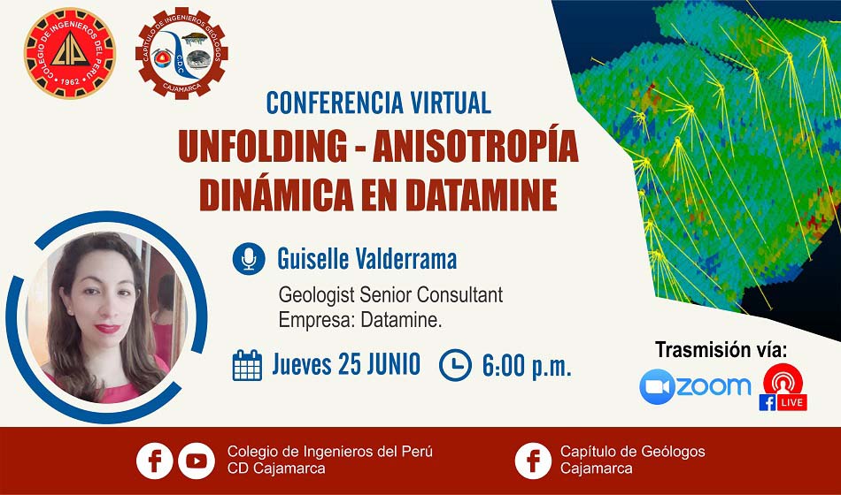 Conferencia Virtual: “Unfolding – Anisotropía, Dinámica en Datamine”