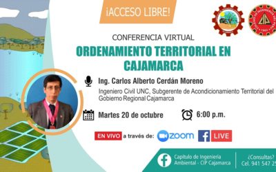 Conferencia Virtual: “Ordenamiento territorial en Cajamarca”