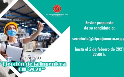 CONCURSO: ELECCIÓN DE LA INGENIERA CIP 2021