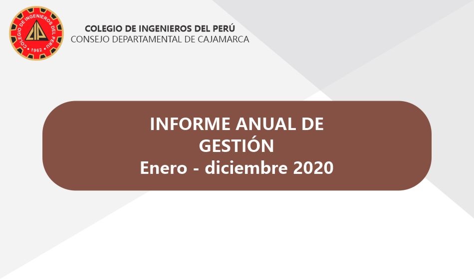 Informe anual de gestión 2020 – CIP CDC