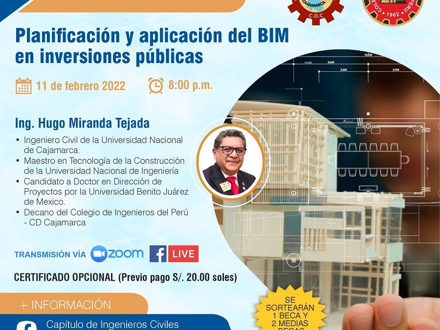 Conferencia: “Planificación y aplicación del BIM en inversiones públicas”