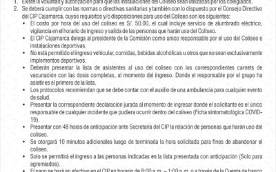 COMUNICADO 4: Comisión de Deportes y Cultura