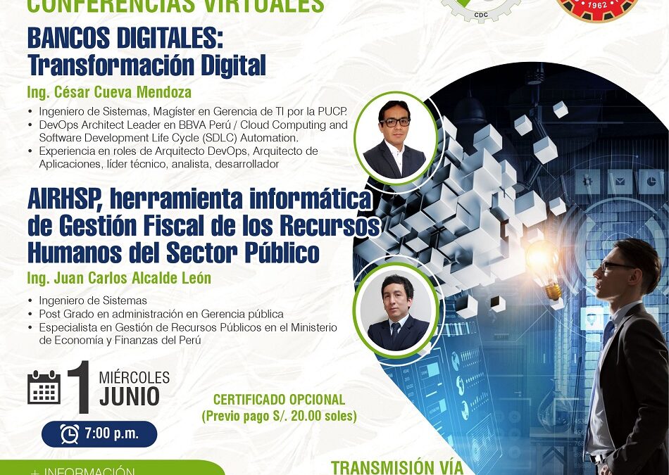 Conferencias virtuales: Bancos Digitales – AIRHSP Herramientas informaticas