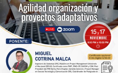 TALLER: Agilidad organizacional y proyectos adaptativos