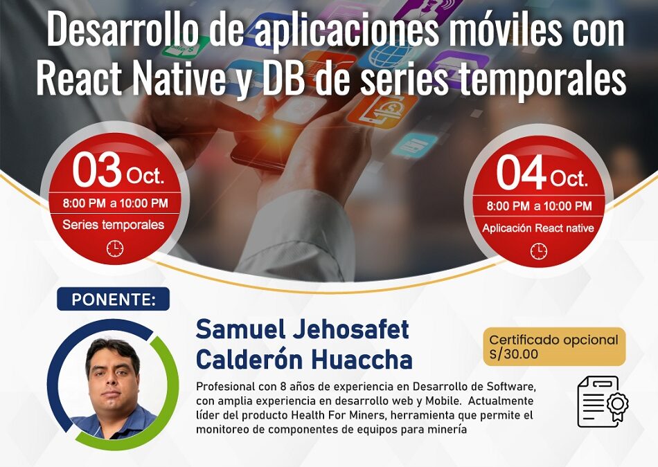 Taller Virtual: “Desarrollo de aplicaciones móviles con React Native y DB de series temporales”