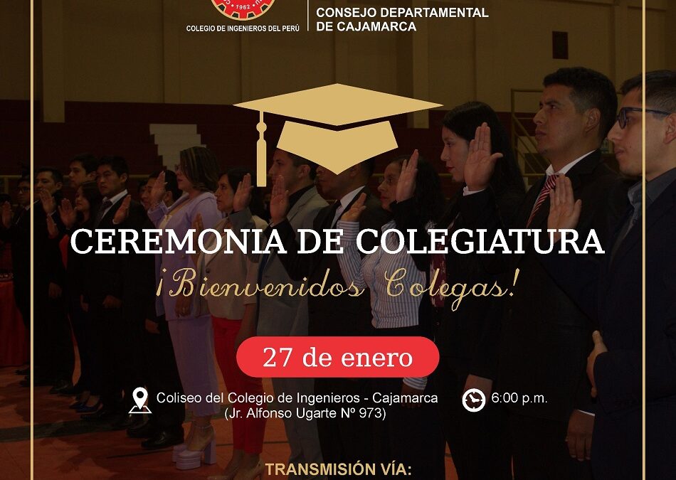 Ceremonia de Colegiatura 27 de enero 2023