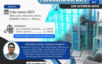 Curso virtual: “MODELADOR BIM CON AUTODESK REVIT”