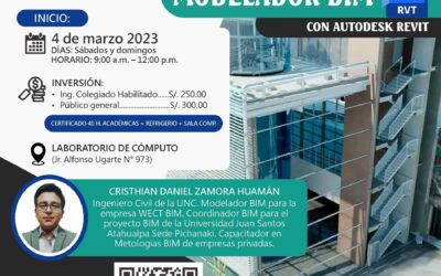 Curso presencial: “MODELADOR BIM CON AUTODESK REVIT”