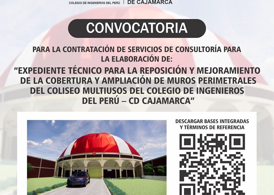 Convocatoria: Elaboración de expediente técnico – COLISEO