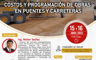 Curso: “Costos y Programación de obras en puentes y carreteras”