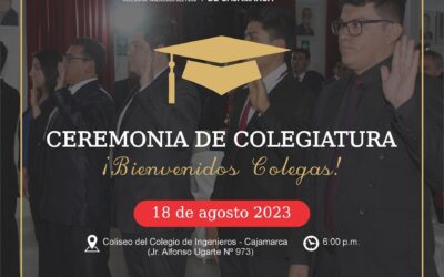 Ceremonia de Colegiatura 18 de agosto 2023