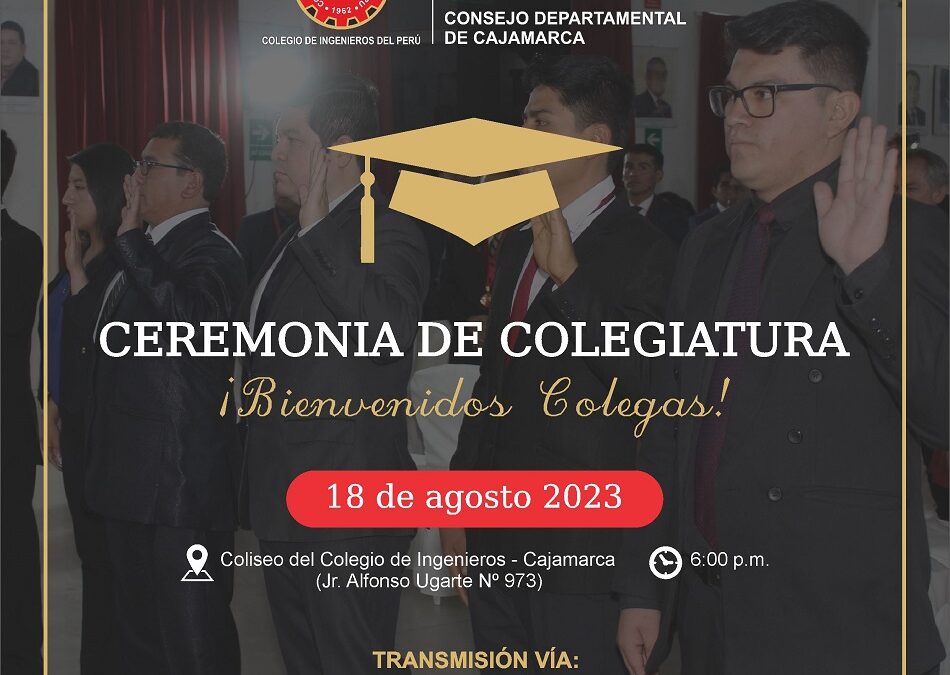 Ceremonia de Colegiatura 18 de agosto 2023