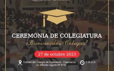 Ceremonia de Colegiatura 27 de octubre 2023