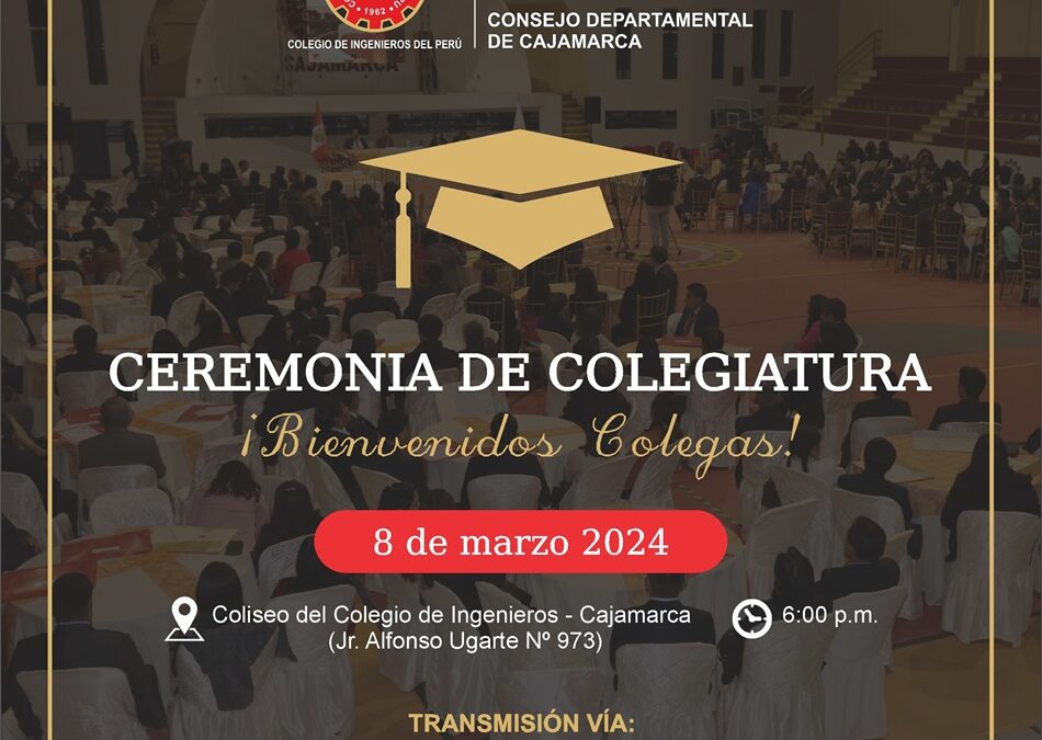 Ceremonia de Colegiatura 8 de marzo de 2023