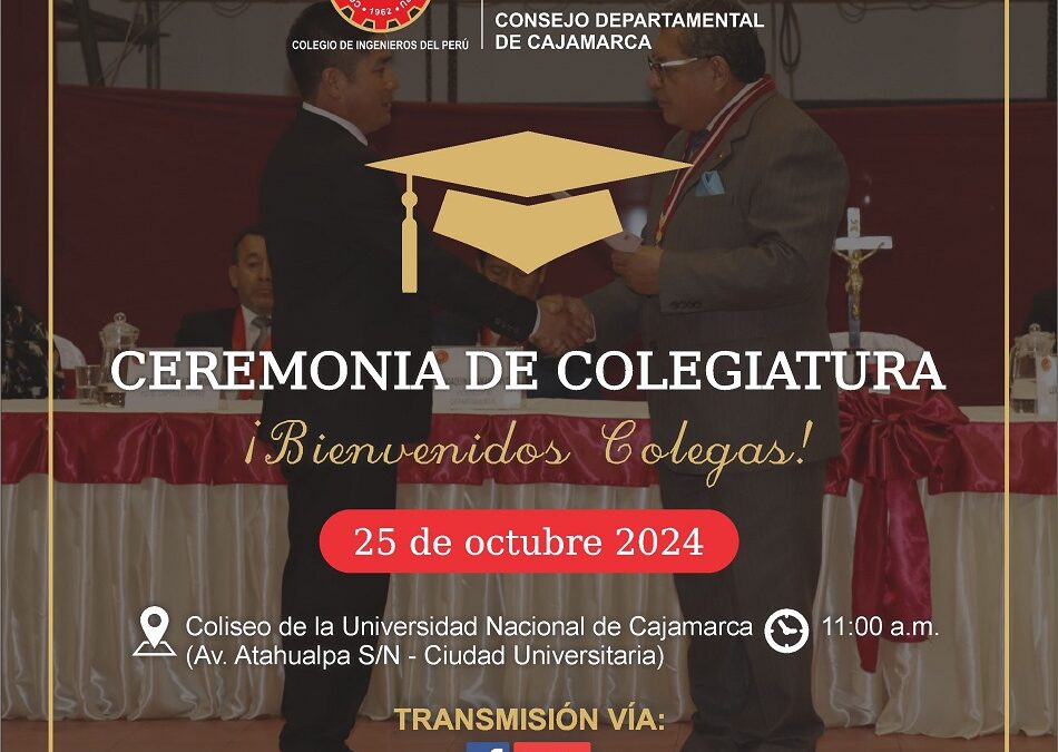 Ceremonia de Colegiatura 25 de octubre 2024