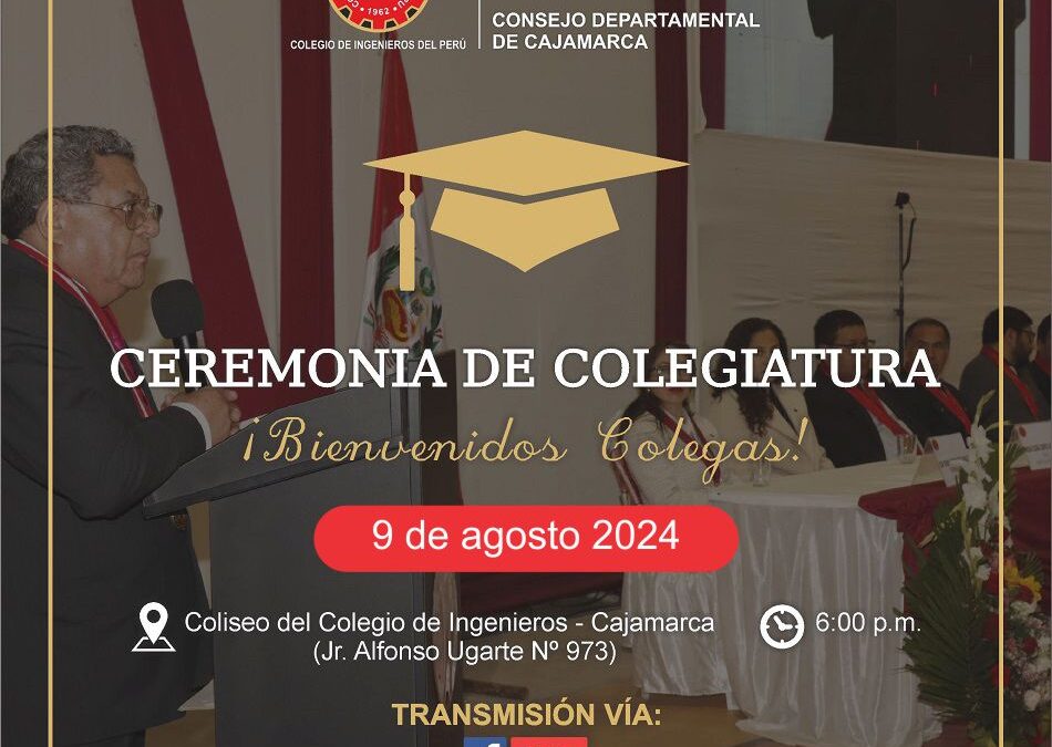 Ceremonia de Colegiatura 9 de agosto 2024