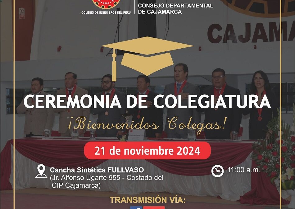 Ceremonia de Colegiatura 21 de noviembre 2024