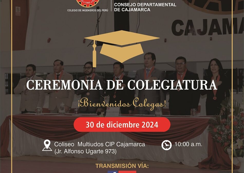 Ceremonia de Colegiatura 30 de diciembre 2024