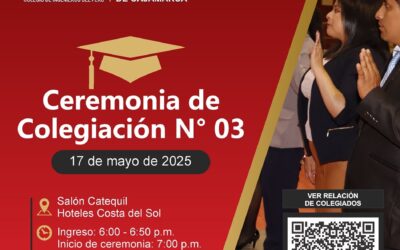 Ceremonia de Colegiación N° 03 – 17 de mayo de 2025