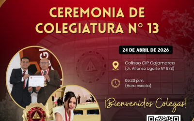 Ceremonia de colegiatura N° 13 – 24 de abril de 2026
