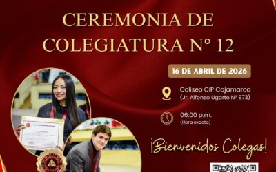 Ceremonia de colegiatura N° 12 – 16 de abril de 2026