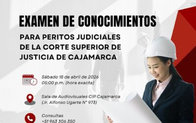 Examen de conocimientos a peritos judiciales