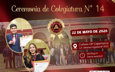 Ceremonia de colegiatura N° 14 – 22 de mayo de 2026